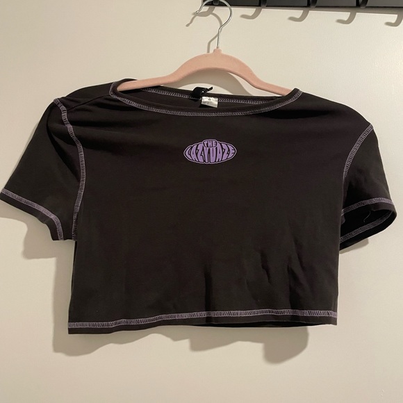 H&M Black Crop Top | Size M - Picture 1 of 2